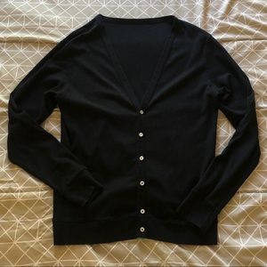 American apparel unisex black cardigan (medium)
